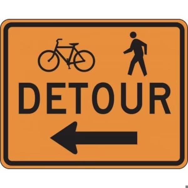 Accuform RIGID CONSTRUCT ION SIGN DETOUR FRK416HP FRK416HP - main